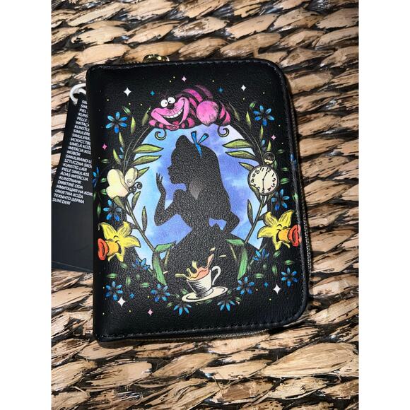 Loungefly  Alice In Wonderland Cameo Mini Backpack Cheshire Cat Wallet - Picture 7 of 9